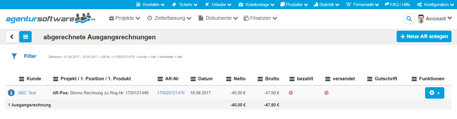Neuer Aufbau des Inhaltsbereiches